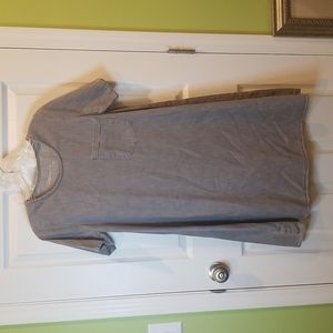 Gap 1969 Gray Denim Swing Dress, Women's Small